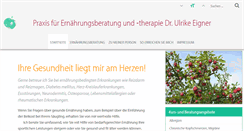 Desktop Screenshot of ernaehrungsberatung-therapie.de